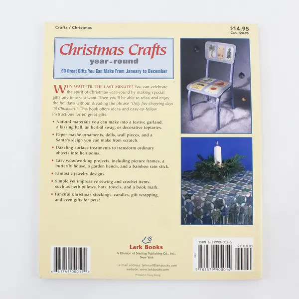 Vintage Christmas Crafts Year-Round 60 Great Gifts Holly Boswell 1997 PB Good