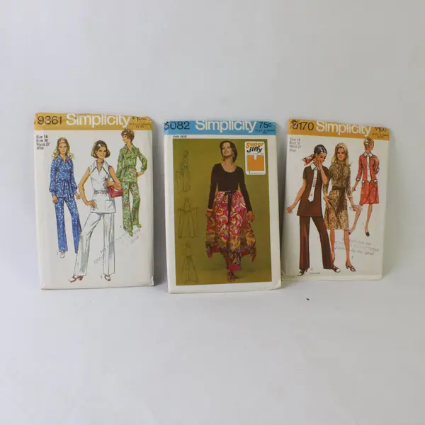 Lot of 3 Vintage Simplicity Sewing Patterns 9361 6082 9170