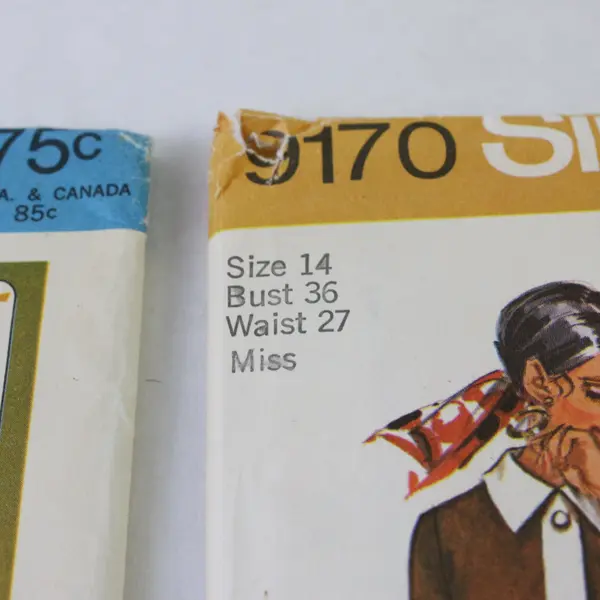 Lot of 3 Vintage Simplicity Sewing Patterns 9361 6082 9170