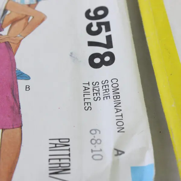 Lot of 3 Vintage Sewing Patterns McCall's 9524 9578 Simplicity 5793