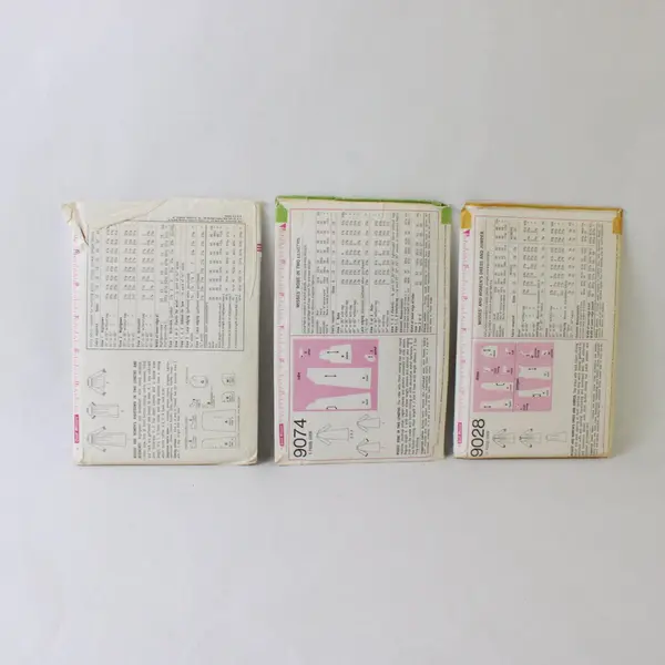 Lot of 3 Vintage Simplicity Sewing Patterns 5193 9074 9028 Sizes 10 14