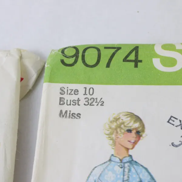 Lot of 3 Vintage Simplicity Sewing Patterns 5193 9074 9028 Sizes 10 14