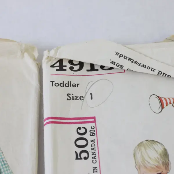 Lot of 3 Vintage Simplicity Sewing Patterns Children Toddler Size 1 4