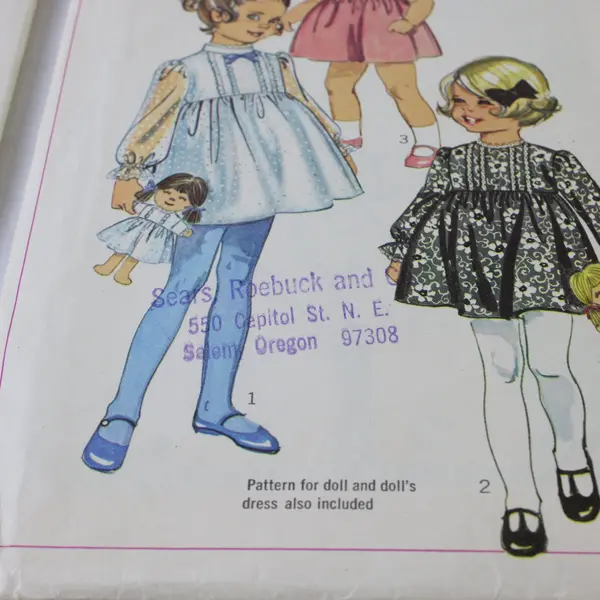Lot 3 Vintage Child Girls Sewing Patterns Simplicity 5169 7967 Butterick 5433