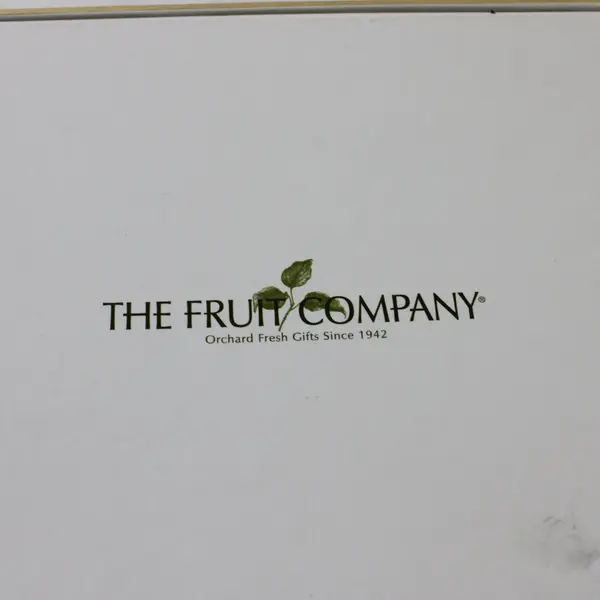 The Fruit Company White Gold Trim Gift Box