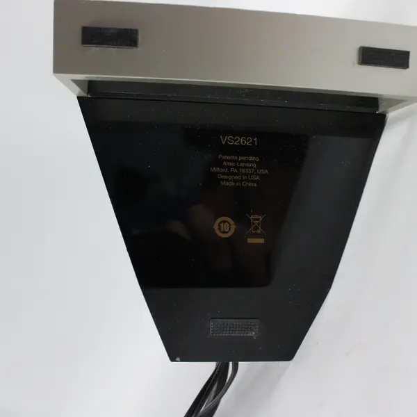 Altec Lansing VS2621 Powered Computer Speakers Silver Black Desktop Pair