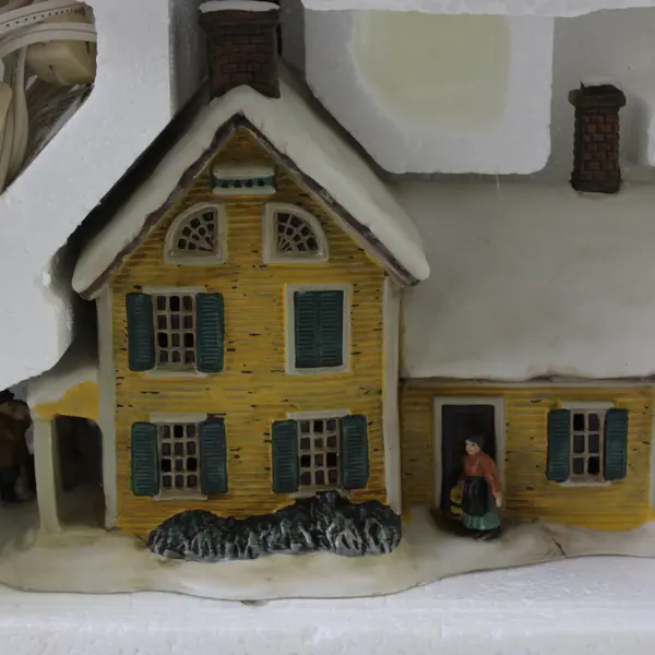 Currier & Ives Museum City NY American Homestead Winter Village House