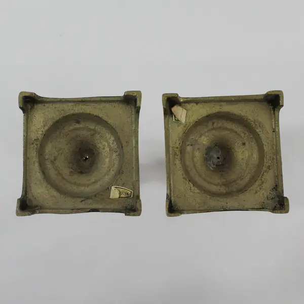 Set of 2 Vintage Brass Taper Candlestick Holders 7"