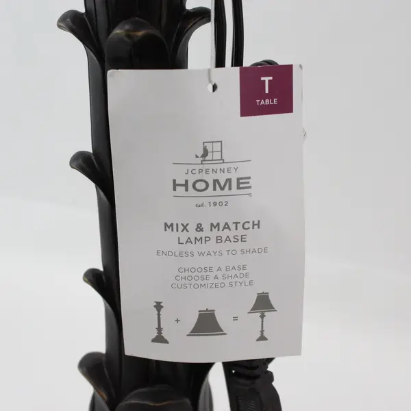 JCPenney Home Set of 2 Bronze Tulip Table Lamp Bases No Shades