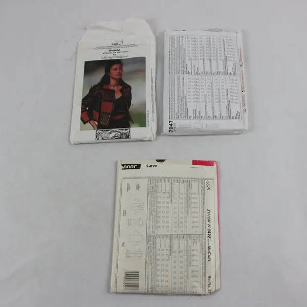 Lot of 3 Sewing Patterns McCall's Simplicity 6825 7947 7893