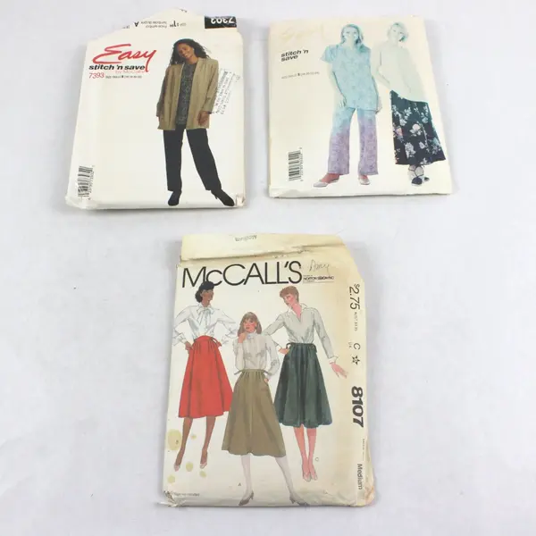 McCall's 8107 8032 7393 Sewing Patterns Lot of 3 Used