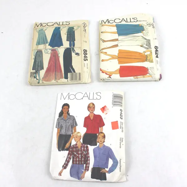 Lot 3 McCall's Patterns 8423 8424 8845 Miss Size 18 20 20-22