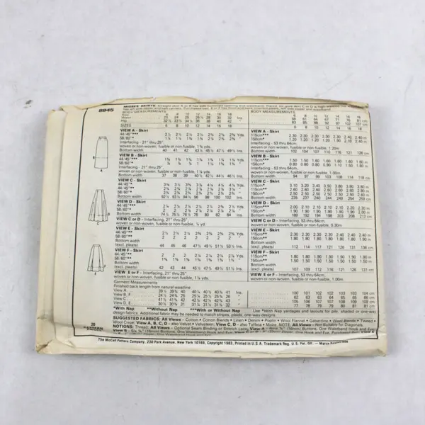 Lot 3 McCall's Patterns 8423 8424 8845 Miss Size 18 20 20-22