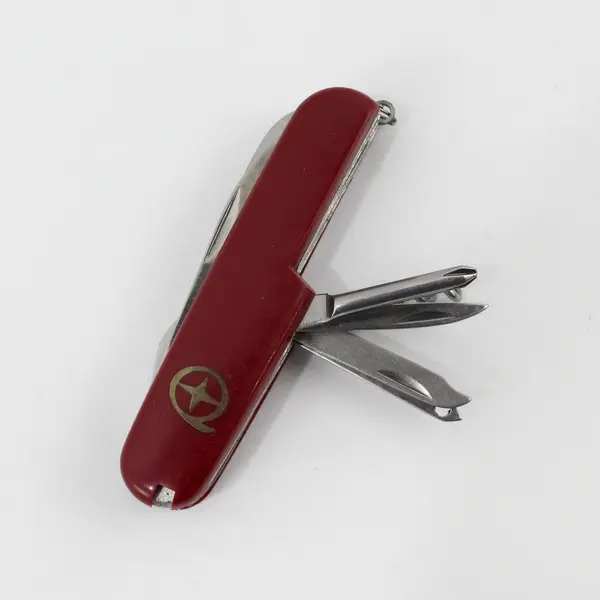 Red 12-in-1 Pocket Knife Multi Tool Stainless Blade