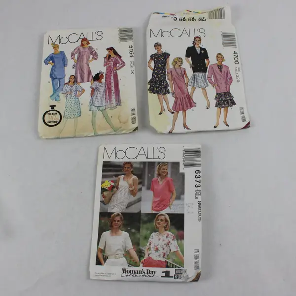 Lot of 3 McCall's Sewing Patterns 4700 5164 6373