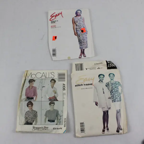 Lot of 3 McCall's Sewing Patterns 7927 8200 4106 Stitch 'n Save