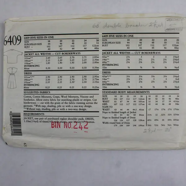 Lot of 3 Sewing Patterns New Look 6409 Butterick 4344 McCall's 8527 Plus Size