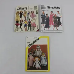 Lot 3 Vintage Sewing Patterns Simplicity 8480 McCall's 5462 Simplicity 6141