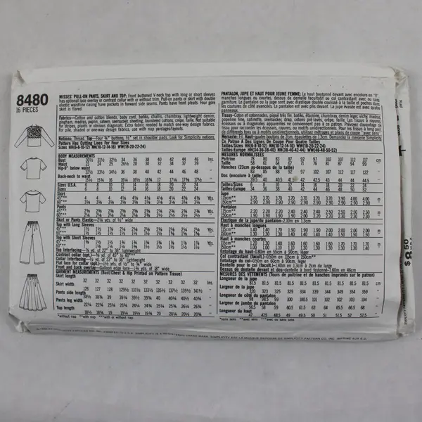 Lot 3 Vintage Sewing Patterns Simplicity 8480 McCall's 5462 Simplicity 6141