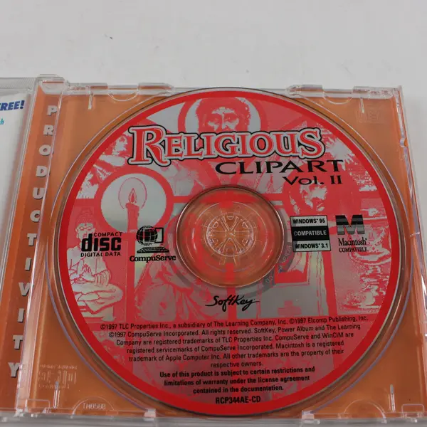 SoftKey Religious Clipart Vol. 2 CD-ROM Windows 3.1/95 Mac