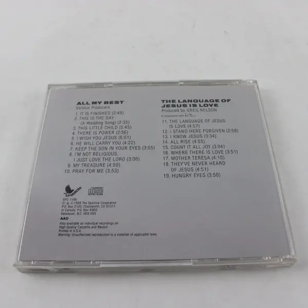 Scott Wesley Brown Double Play CD All My Best The Language Of Jesus Is Love