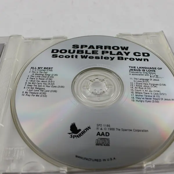 Scott Wesley Brown Double Play CD All My Best The Language Of Jesus Is Love