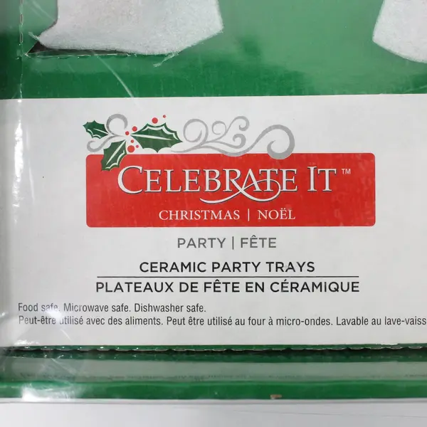 Celebrate It Ho Ho Christmas 4 Piece Party Tray Set