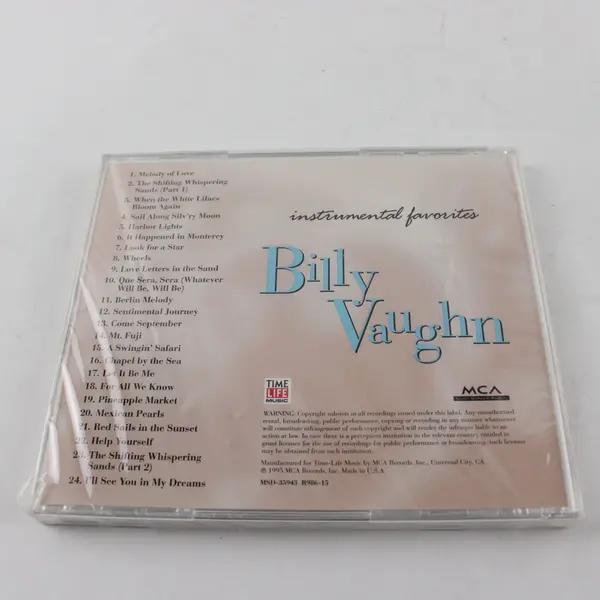 Billy Vaughn Instrumental Favorites CD 1995 Time Life 24 Tracks 