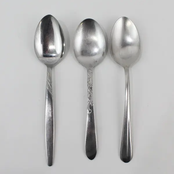 3-Piece Stainless Steel Soup Spoon Lot Assorted Brands & Patterns