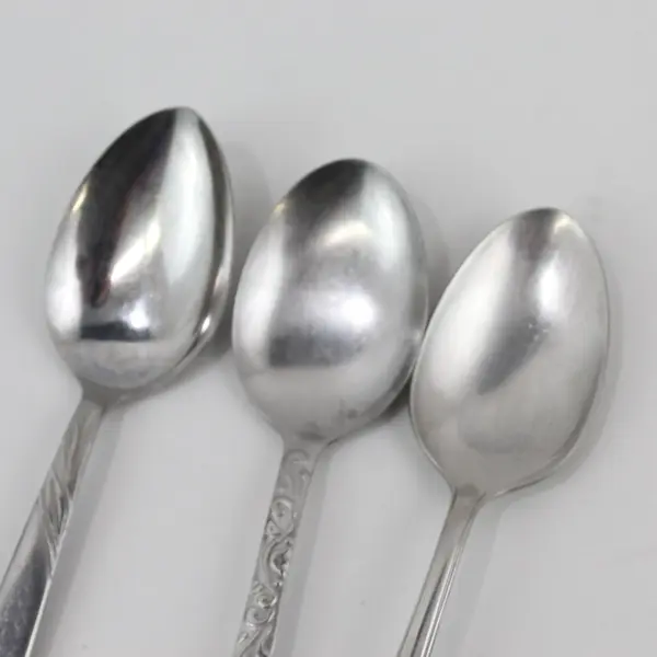3-Piece Stainless Steel Soup Spoon Lot Assorted Brands & Patterns