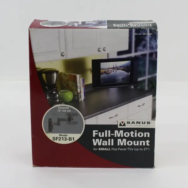 SANUS SF213-B1 Full Motion Wall Mount for TVs Up to 27 in
