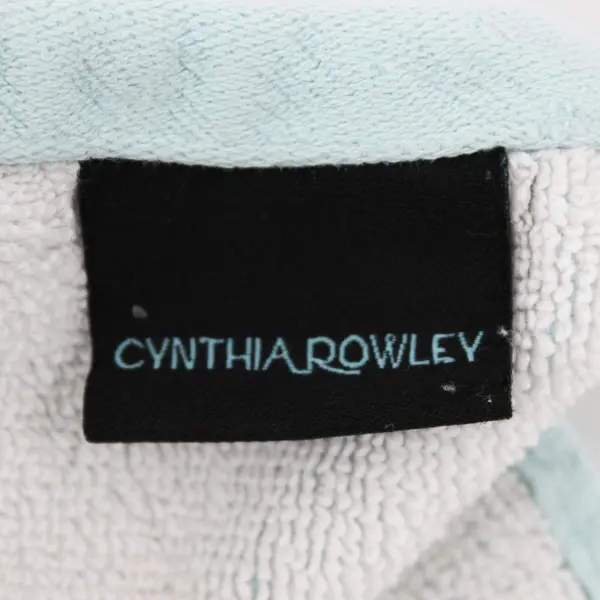 Lot of 5 Cynthia Rowley Blue and White Polka Dot Cotton Towels
