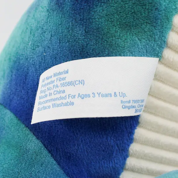 Hug Fun Blue Dinosaur With Orange Dots Plush Toy 14"
