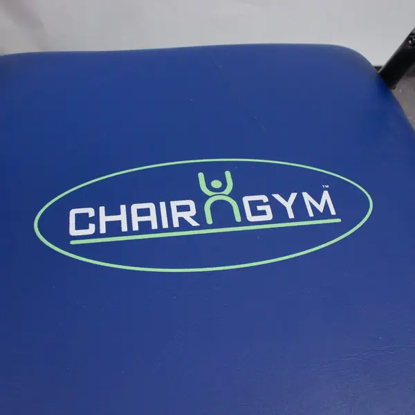 Chair Gym Blue Seated Home Exerciser Padded Seat Compact Resistance Trainer