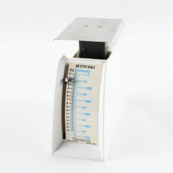 Vintage Hanson USA Dietetic Analog Mechanical Food Scale 4" Oz Gram Model 160-1