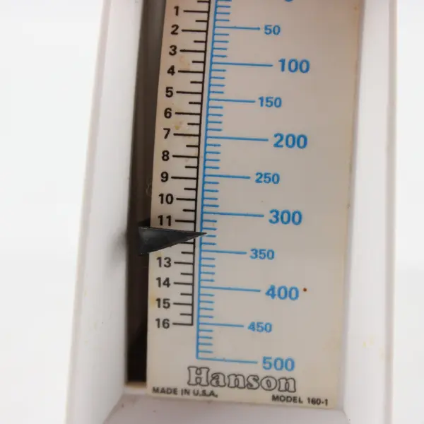 Vintage Hanson USA Dietetic Analog Mechanical Food Scale 4" Oz Gram Model 160-1