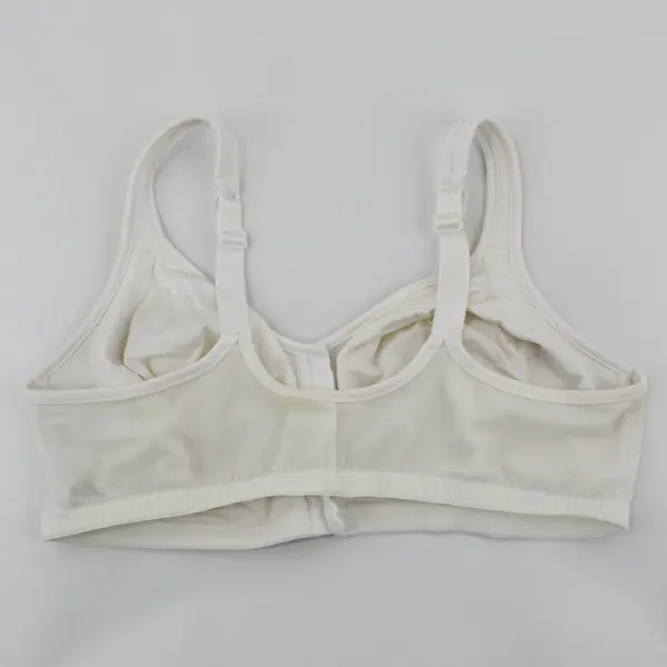 Just My Size White Unlined Wireless Bra Women's Size 42DD