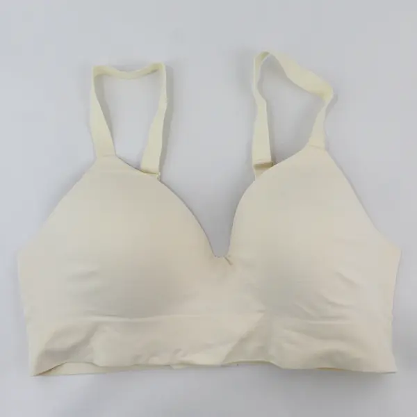 Truekind Cream Padded Wireless Bra Women's Size XL