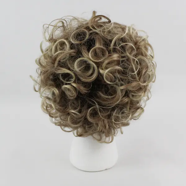 Ellen Wille Perucci Short Curly Wig Brown Blonde Highlights