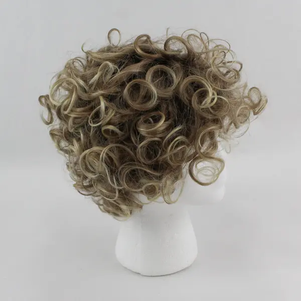 Ellen Wille Perucci Short Curly Wig Brown Blonde Highlights