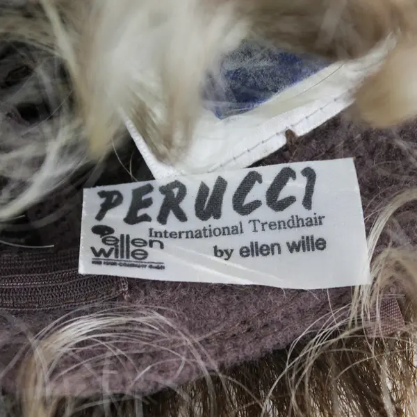 Ellen Wille Perucci Short Curly Wig Brown Blonde Highlights