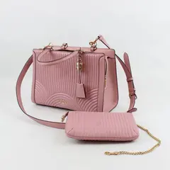 Coach Zoe Carryall Pink Quilted Leather Handbag Shoulder Bag