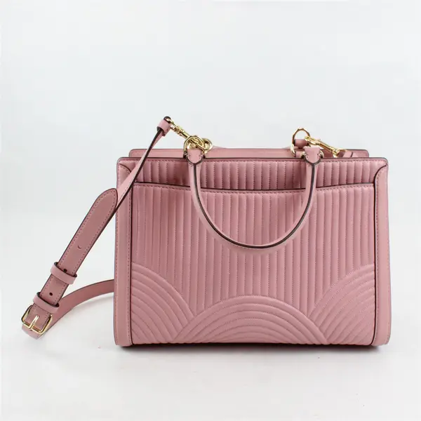 Coach Zoe Carryall Pink Quilted Leather Handbag Shoulder Bag