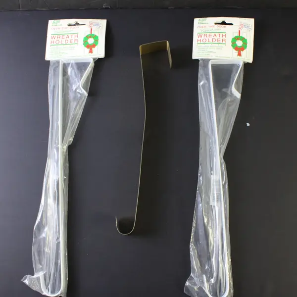 Spectrum Lot of 3 Over the Door Hangers White Gold Home Decor