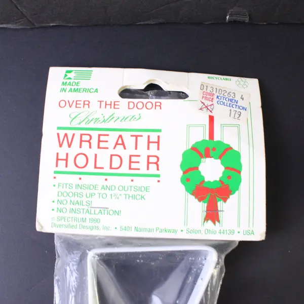 Spectrum Lot of 3 Over the Door Hangers White Gold Home Decor