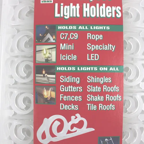 Lot of 4 Adams USA 26-Count All-Purpose Christmas Light Holders Clips