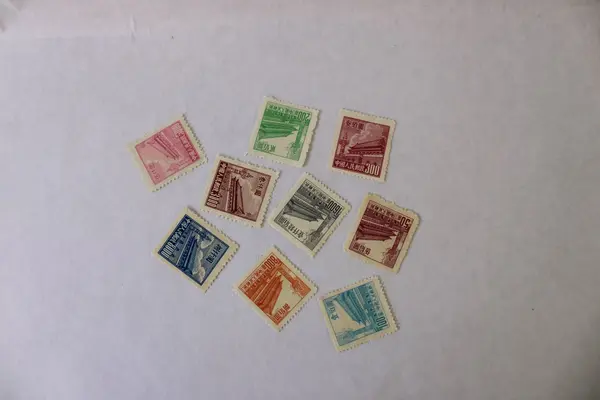Lot Of 9 PRC China 1950s Tienanmen Stamps MLH 