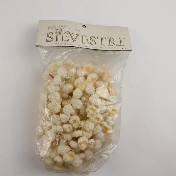 Lot of 2 Silvestri Plastic Popcorn Christmas String Garlands