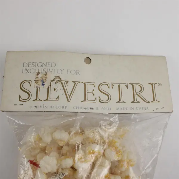 Lot of 2 Silvestri Plastic Popcorn Christmas String Garlands