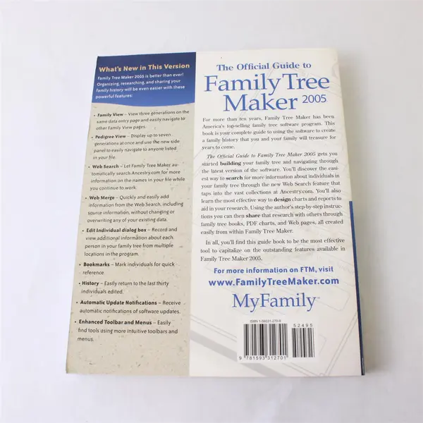 The Official Guide to Family Tree Maker 2005 Paperback Esther Yu Sumner